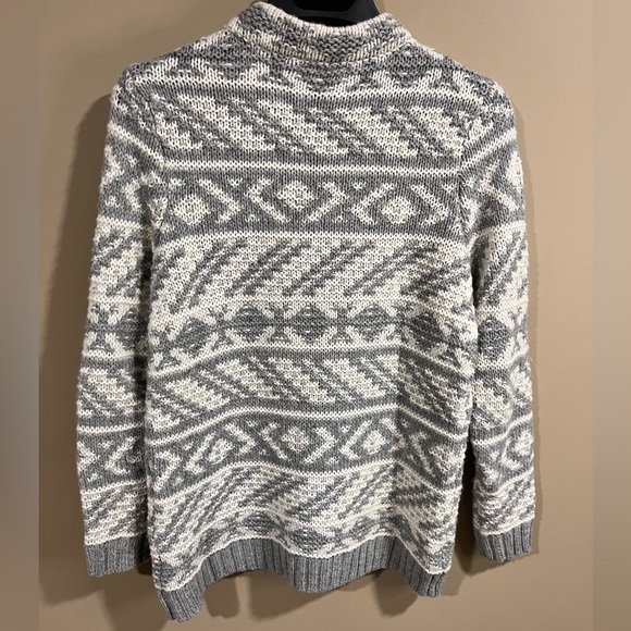 Ruff Hewn Wool Blend Cozy Pullover Sweater Size Medium Fisherman Chunky - Picture 3 of 5